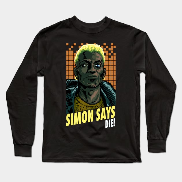 Simon Phoenix Long Sleeve T-Shirt by BlackActionTeesOnDemand